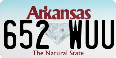 AR license plate 652WUU