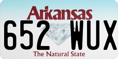 AR license plate 652WUX