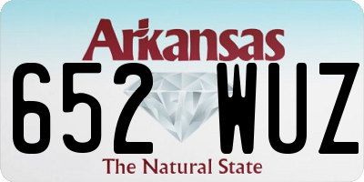 AR license plate 652WUZ