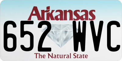 AR license plate 652WVC