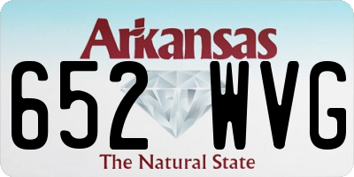 AR license plate 652WVG