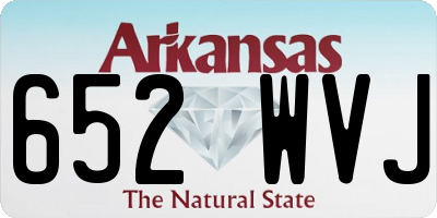 AR license plate 652WVJ