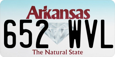 AR license plate 652WVL