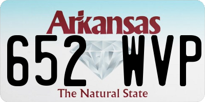 AR license plate 652WVP