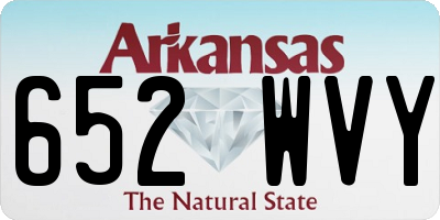 AR license plate 652WVY