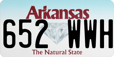 AR license plate 652WWH