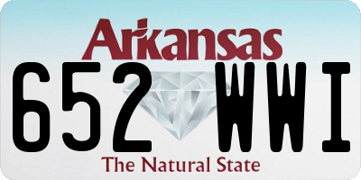 AR license plate 652WWI