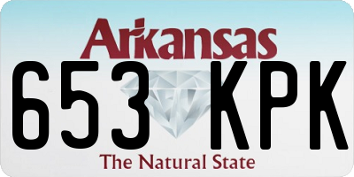 AR license plate 653KPK