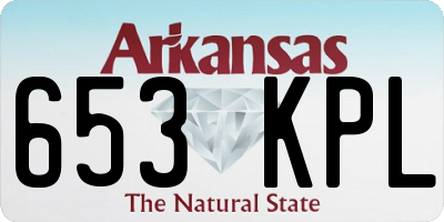 AR license plate 653KPL