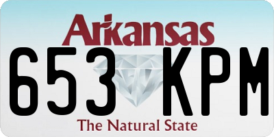 AR license plate 653KPM