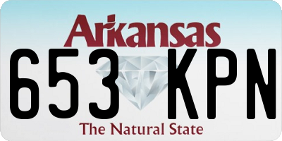 AR license plate 653KPN