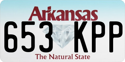 AR license plate 653KPP