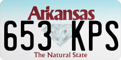 AR license plate 653KPS