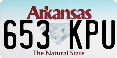 AR license plate 653KPU