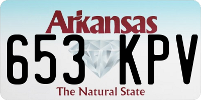 AR license plate 653KPV