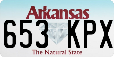 AR license plate 653KPX
