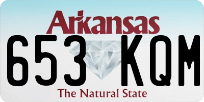 AR license plate 653KQM