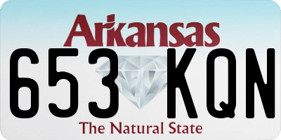 AR license plate 653KQN