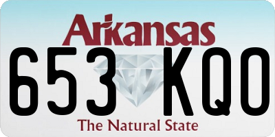 AR license plate 653KQO