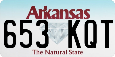 AR license plate 653KQT