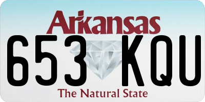AR license plate 653KQU
