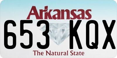 AR license plate 653KQX
