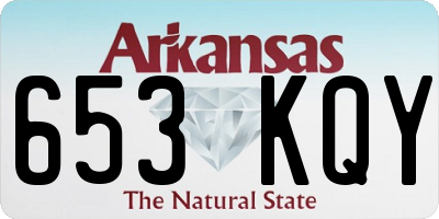 AR license plate 653KQY