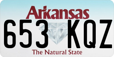 AR license plate 653KQZ