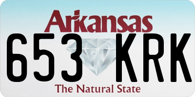 AR license plate 653KRK