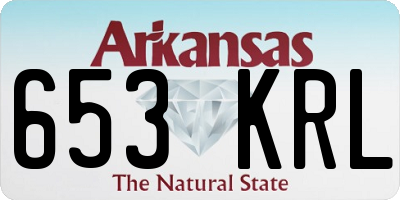 AR license plate 653KRL