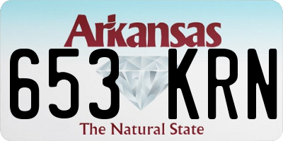 AR license plate 653KRN