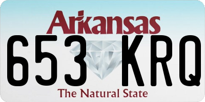 AR license plate 653KRQ