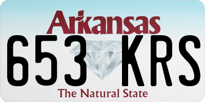 AR license plate 653KRS