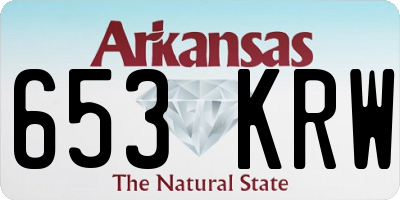 AR license plate 653KRW