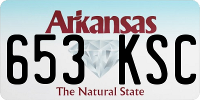 AR license plate 653KSC