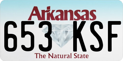 AR license plate 653KSF