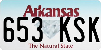 AR license plate 653KSK