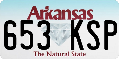 AR license plate 653KSP