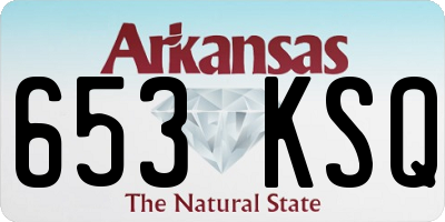 AR license plate 653KSQ