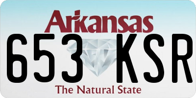 AR license plate 653KSR