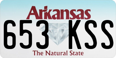 AR license plate 653KSS