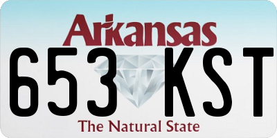 AR license plate 653KST