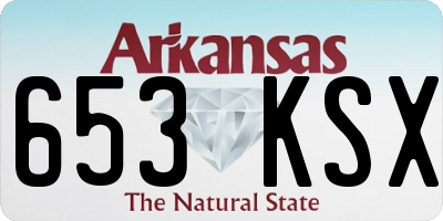 AR license plate 653KSX