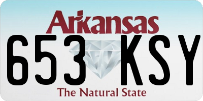 AR license plate 653KSY