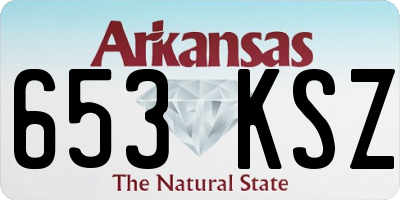AR license plate 653KSZ