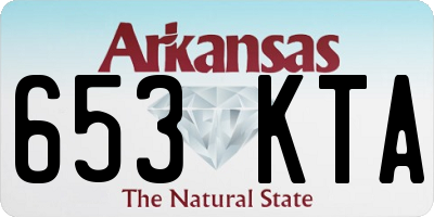 AR license plate 653KTA