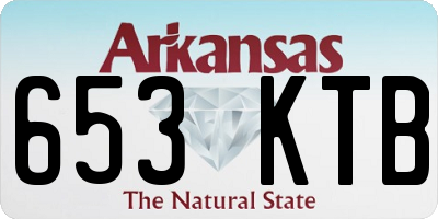 AR license plate 653KTB