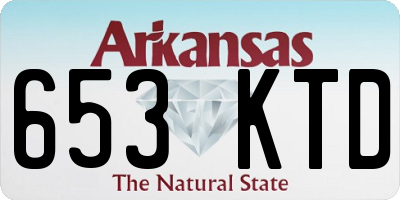 AR license plate 653KTD