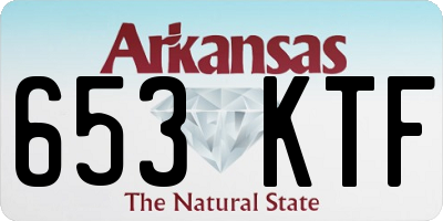 AR license plate 653KTF