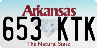 AR license plate 653KTK